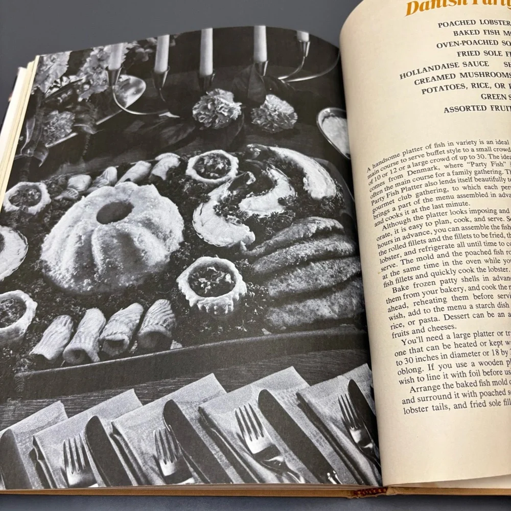 Vintage Cook Book Sunset Menu 1969 Hard Cover Parties Holidays Special Occasions